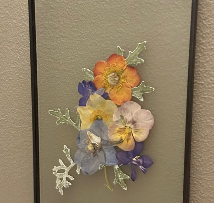 Pressed Flower Floating Arrangement